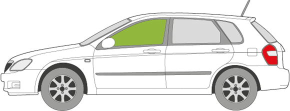 Afbeelding van Zijruit links Kia Cerato