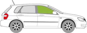 Afbeelding van Zijruit rechts Kia Cerato