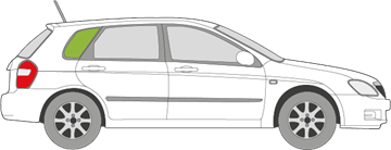 Afbeelding van Zijruit rechts Kia Cerato