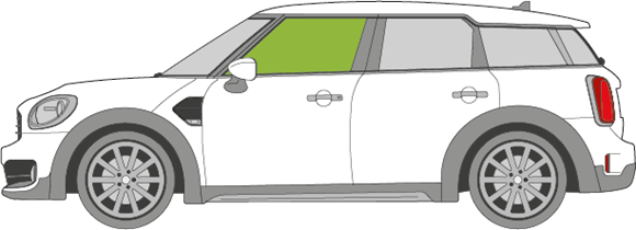 Afbeelding van Zijruit links Mini Countryman 