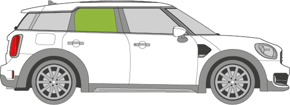 Afbeelding van Zijruit rechts Mini Countryman 