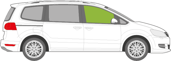 Afbeelding van Zijruit rechts Seat Alhambra 