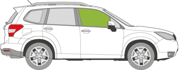 Afbeelding van Zijruit rechts Subaru Forester 