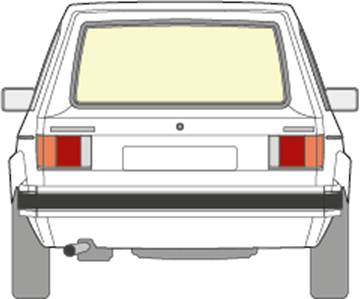 Afbeelding van Achterruit Volkswagen Golf 5-deurs