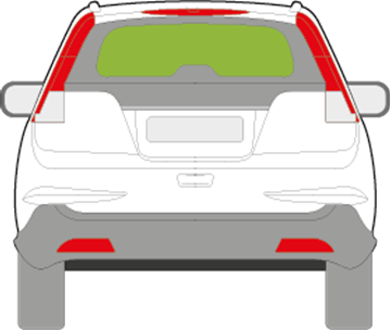 Afbeelding van Achterruit Honda Crv 2012-2015