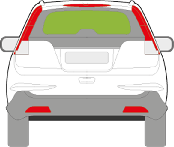 Afbeelding van Achterruit Honda Crv 2015-