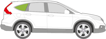 Afbeelding van Zijruit rechts Honda Crv