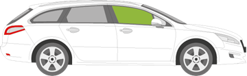 Afbeelding van Zijruit rechts Peugeot 508 SW