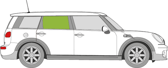 Afbeelding van Zijruit rechts Mini Clubman 