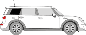 Afbeelding van Zijruit rechts Mini Clubman (DONKERE RUIT)