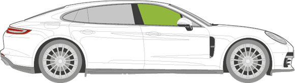 Afbeelding van Zijruit rechts Porsche Panamera 