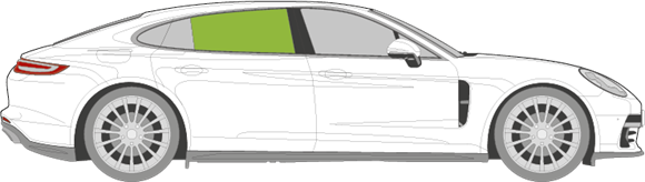 Afbeelding van Zijruit rechts Porsche Panamera 