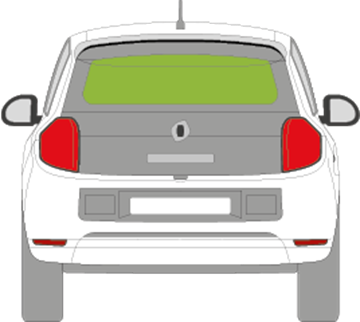 Afbeelding van Achterruit Renault Twingo