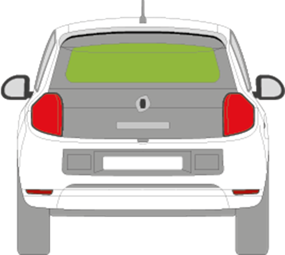 Afbeelding van Achterruit Renault Twingo