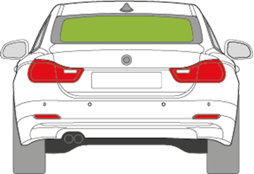 Afbeelding van Achterruit BMW 4-serie 2 deurs coupé