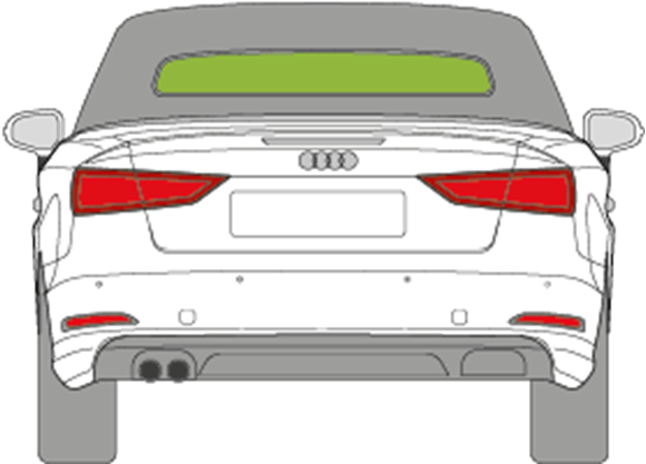 Afbeelding van Achterruit Audi A3 cabrio 