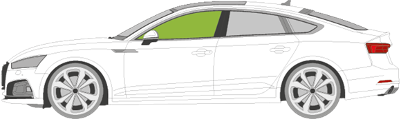 Afbeelding van Zijruit links Audi A5 sportback