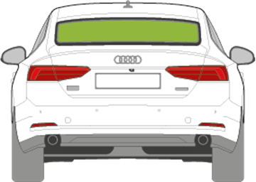 Afbeelding van Achterruit Audi A5 Coupé 