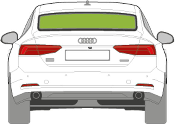 Afbeelding van Achterruit Audi A5 Coupé 