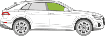 Afbeelding van Zijruit rechts Audi Q8 