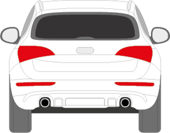 Afbeelding van Achterruit Audi Q5 (DONKERE RUIT)