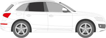 Afbeelding van Zijruit rechts Audi Q5 (DONKERE RUIT)