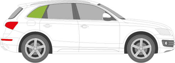 Afbeelding van Zijruit rechts Audi Q5 