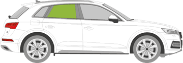 Afbeelding van Zijruit rechts Audi Q5 