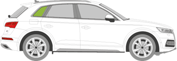 Afbeelding van Zijruit rechts Audi Q5 