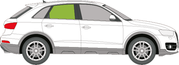 Afbeelding van Zijruit rechts Audi Q3 