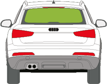Afbeelding van Achterruit Audi Q3 