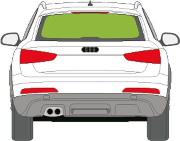 Afbeelding van Achterruit Audi Q3 