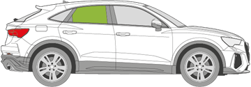 Afbeelding van Zijruit rechts Audi Q3 sportback 