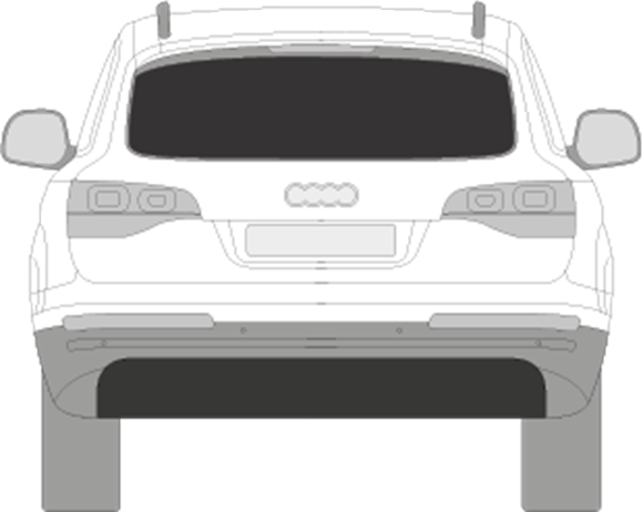 Afbeelding van Achterruit Audi Q7 (donkere ruit)