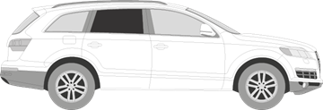 Afbeelding van Zijruit rechts Audi Q7 (DONKERE RUIT)