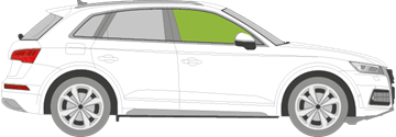 Afbeelding van Zijruit rechts Audi Q7 