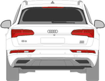 Afbeelding van Achterruit Audi Q7 (DONKERE RUIT)