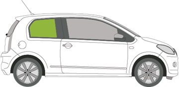 Afbeelding van Zijruit rechts Skoda Citigo 3 deurs