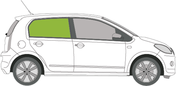 Afbeelding van Zijruit rechts Skoda Citigo 5 deurs