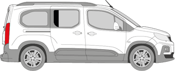 Afbeelding van Zijruit rechts Citroën Berlingo (DONKERE RUIT)