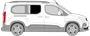 Afbeelding van Zijruit rechts Citroën Berlingo (DONKERE RUIT) 