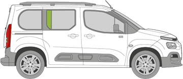 Afbeelding van Zijruit rechts Citroën Berlingo 