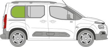 Afbeelding van Zijruit rechts Citroën Berlingo 