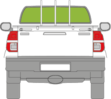 Afbeelding van Achterruit Toyota Hi-lux