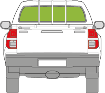 Afbeelding van Achterruit Toyota Hi-lux