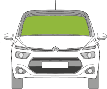 Afbeelding van Voorruit Citroën C4 Picasso sensor camera