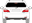 Afbeelding van Achterruit Toyota Avensis break (DONKERE RUIT)