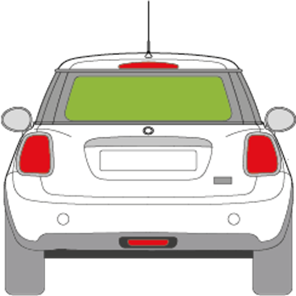 Afbeelding van Achterruit Mini 5 deurs hatchback