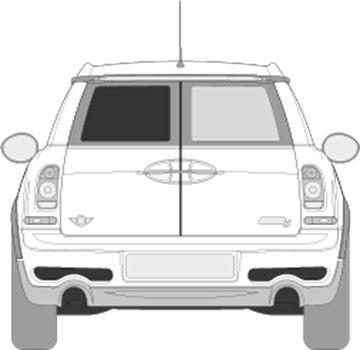 Afbeelding van Achterruit links Mini Clubman (DONKERE RUIT)