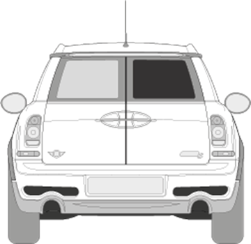 Afbeelding van Achterruit rechts Mini Clubman (DONKERE RUIT)